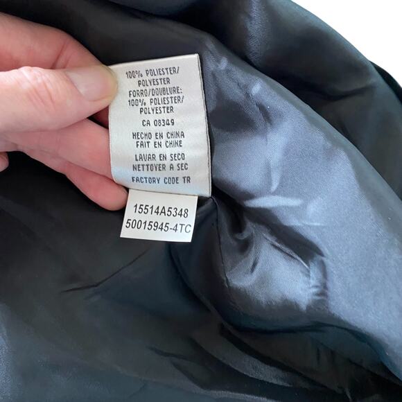 Jones New York : NEW Teal Textured Blazer Jacket Lined Workwear Suiting : 14 - Picture 10 of 11